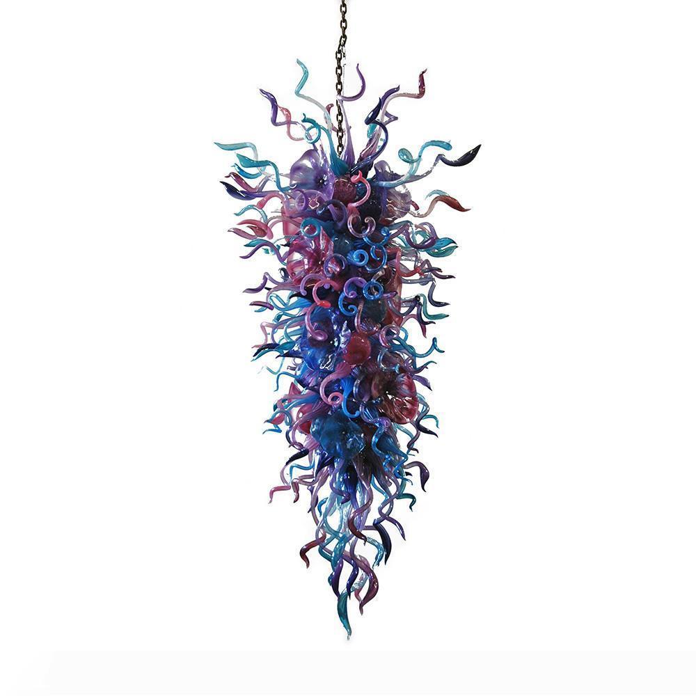 Hotel Lagre Chandelier Style Hand Blown Artistic Lighting Custom Glass Blown Glass Home Lighting Artsitic