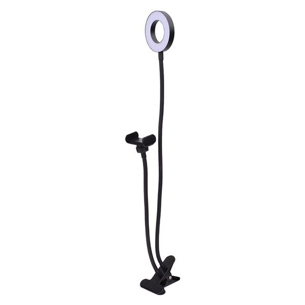 Hot-selling 4-inch diameter 9cm live fill light clip lamp with 5W 5V 48LED 2835 white beads and USB connection for vanity