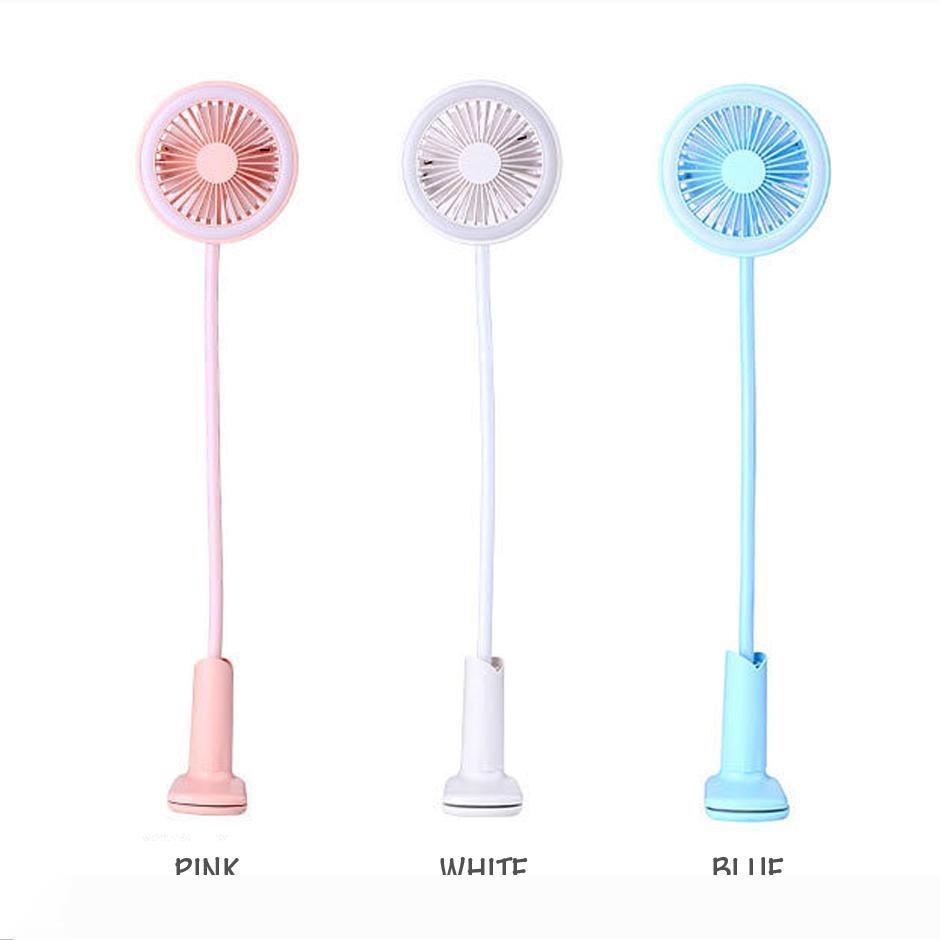 HUASA LED table fan with flexible swing arm and clamp base, ideal for office, school, or home use, featuring USB port