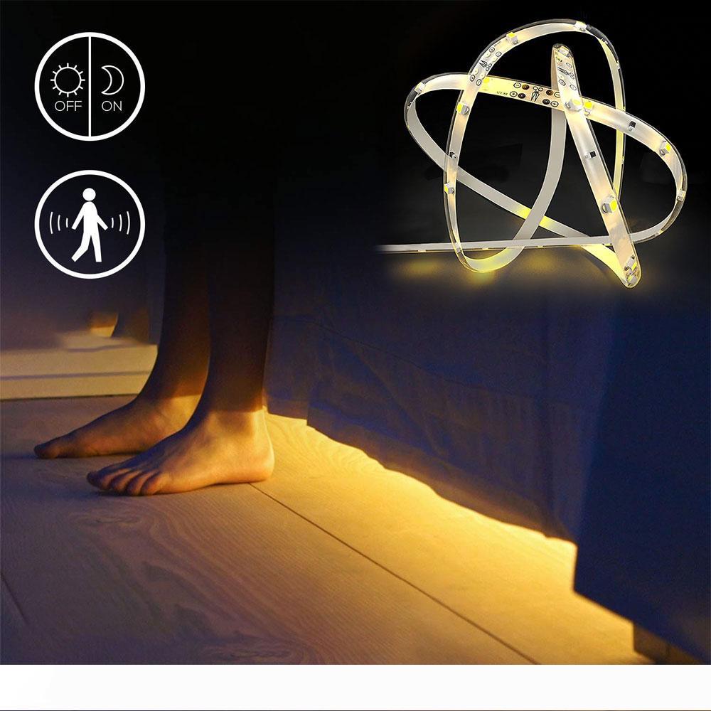 Human Body Induction Bed Light, Flexible LED Light Strip Motion Sensor Night Light Bedside Lamp Illumination With Automatic Shutdown Timer  

Motion-activated flexible LED strip light for bedside with auto-off timer