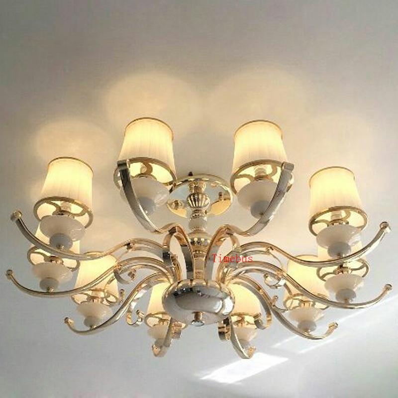 Individuality iron jade living room ceiling lamp exhibition hall sales center led ceiling light modern bedroom restaurant ceiling light