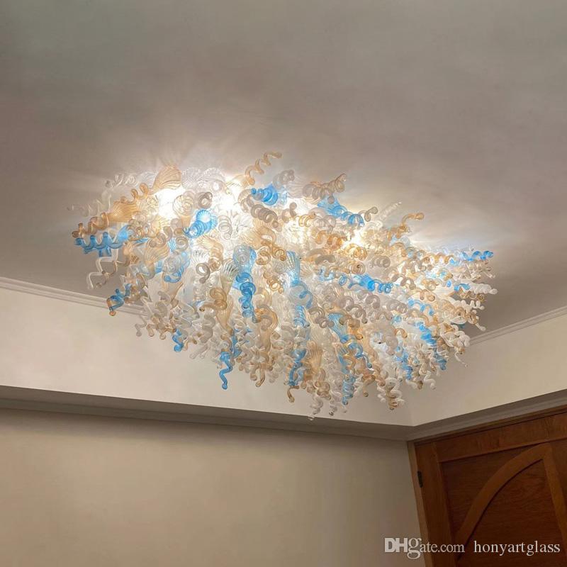 Italian Handmade Murano Glass Chandeliers - Artistic Ceiling Lighting Fixtures in Decorative Colors