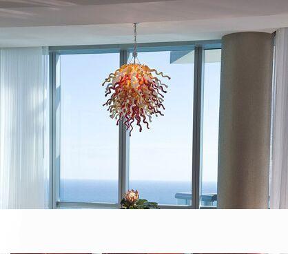 Italy Art Glass Pendant Lamps Table Top Centerpieces Twisted Glass Chain Chandeliers 100% Hand Blown Glass LED Chandelier Light Fixture

Handcrafted Italian glass pendant lamps featuring twisted ch...