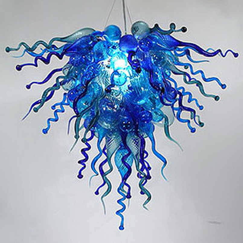 Italy Chandeliers Lamp Hand Blown Glass Pendant Lights Modern Led Suspension Hanging Chandelier Lighting Dining Room Kitchen Decor