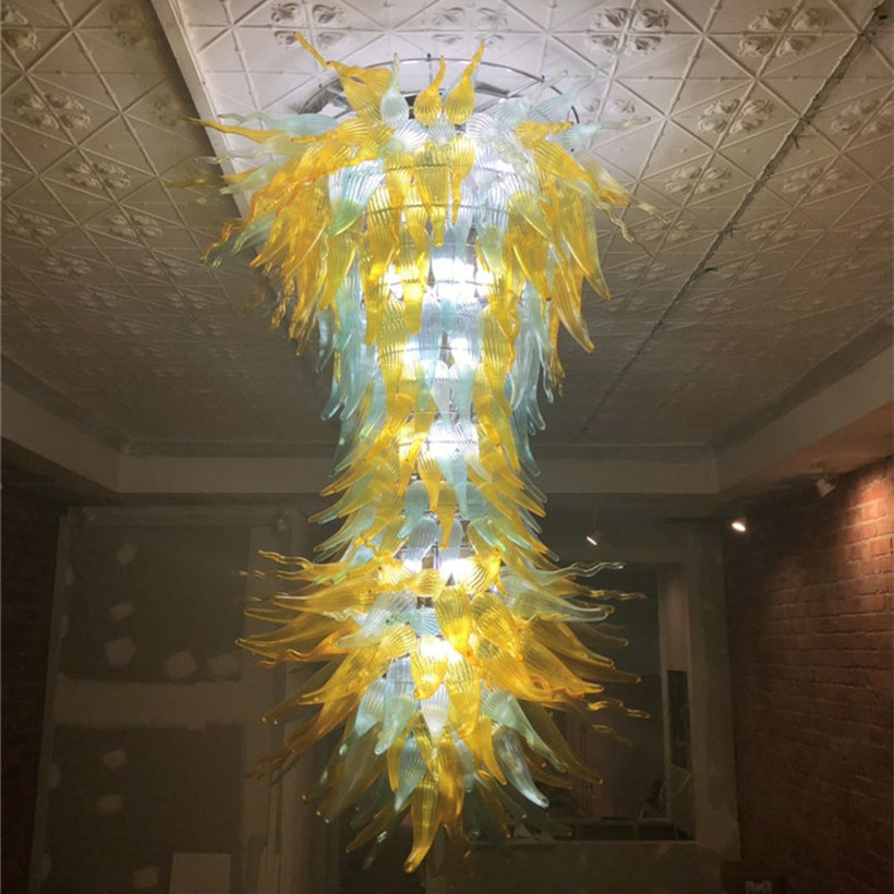 Italy Designer Hand Blown Chandelier Glass Pendant Lamps Dining Room Bedroom Bar Cafe Restaurant