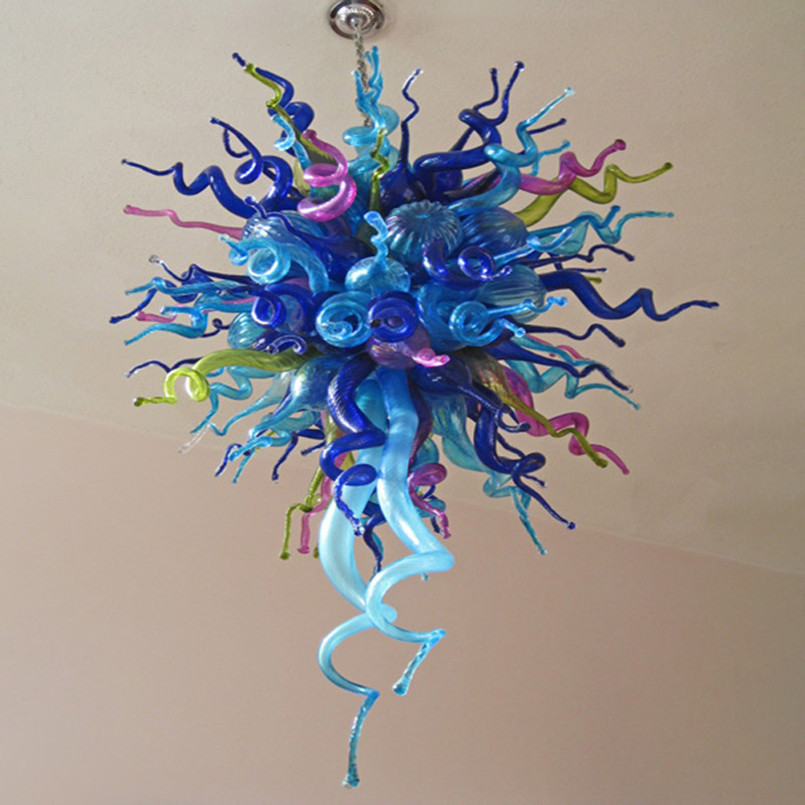 Italy Hand Blown Glass Chandeliers Lamps LED Lighting Multi Color Hanging art Kitchen decor Chandelier Pendant Lamp