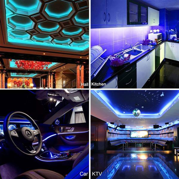 Italy offers 5M RGB 5050 waterproof LED strip lights with SMD 44 key remote and WiFi wireless dimmable control