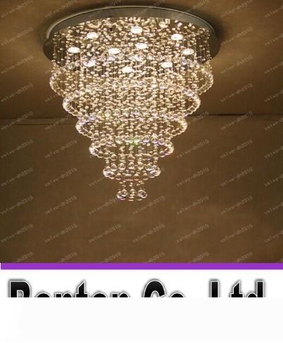 K9 Crystal Chandelier "Rain Drop" LED Ceiling Lamp for Living Room, Bedroom or Restaurant Lighting