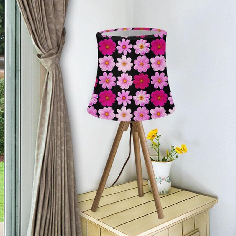 Lamp covers and shades featuring floral designs in modern Nordic style for bedroom lighting
