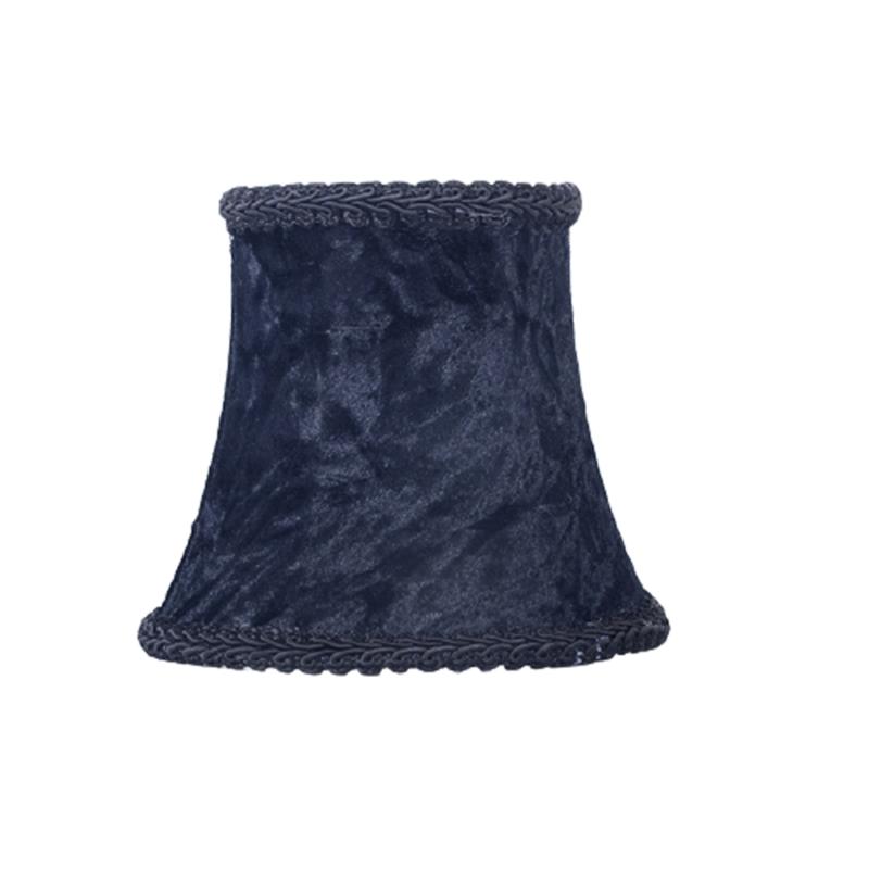 Lamp covers and shades made from fabric for home decor, fitting wall candles and chandeliers