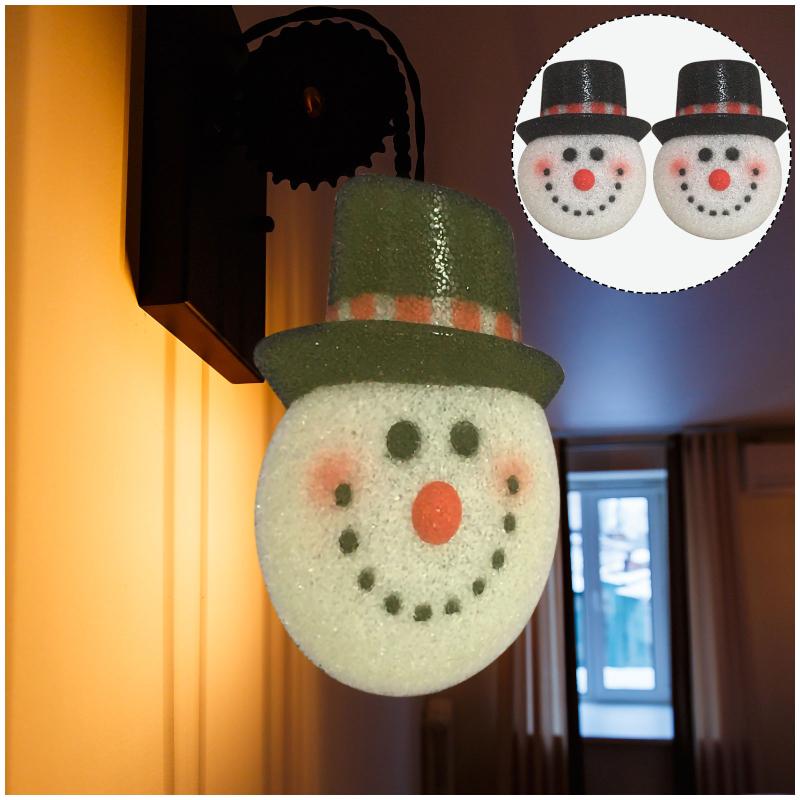 Lamp Covers & Shades Christmas Lampshade Door Hanging Snowman Street Decoration For Indoor Outdoor Wall
