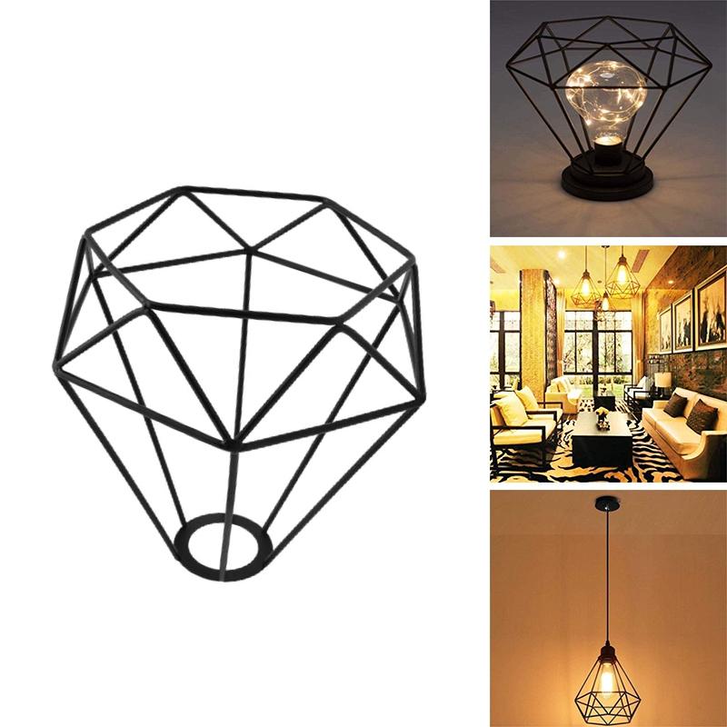 Lamp Covers & Shades Lampshade  
Chandelier Lampshade Diamond Shape Cage  
Retro Metal Bird Pear Guard Light Holder