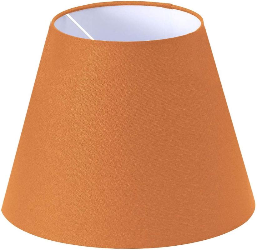 Lamp Covers & Shades Lampshade Table Hood Orange Cone 25x15x20 Cm Decorative High Quality Special Fabric And Metal Inner Nes