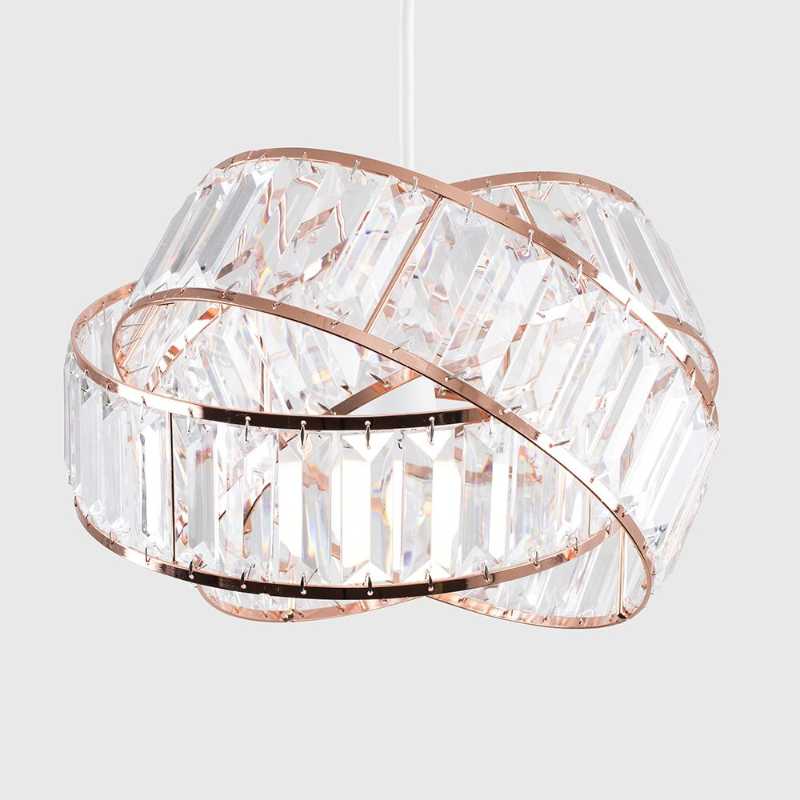 Lamp Covers & Shades PENDANT SHADE IN COPPER AND CLEAR