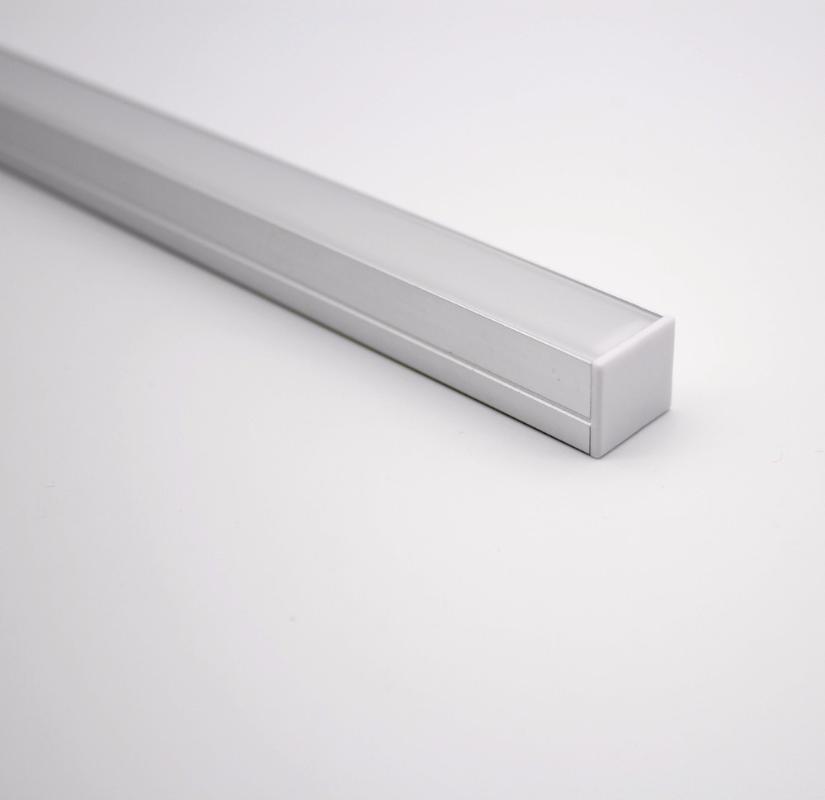 Lamp Covers & Shades QSG-1715D;LED Aluminum Profile(anodized Silver Color) With PC Cover;for Flexibe Or Hard LED Strips