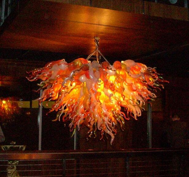 Lamp Indoor Chandeliers Light Living Room Bar Decorative Pendants Lamps LED Bulbs Hand Blown Murano Glass Chandelier Pendant Lights