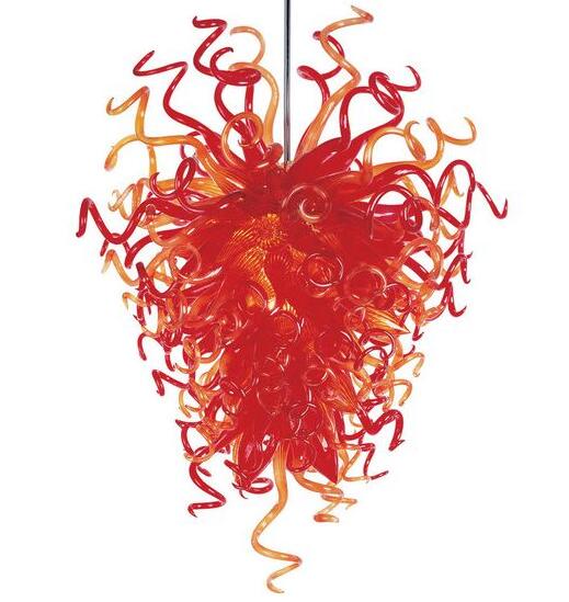 Lamps Antique Style Hand Blown Glass Chandeliers LED Light Fixtures Modern Home Hotel Gallery Art Decorative Crystal Design Chandelier