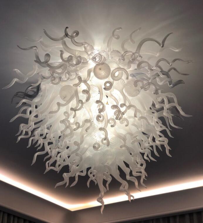 Lamps Contemporary Lights Decorative Blown Murano Class Chandelier Ceiling Light LED Flush Mount Hotel Restaurant Lighting Decoration