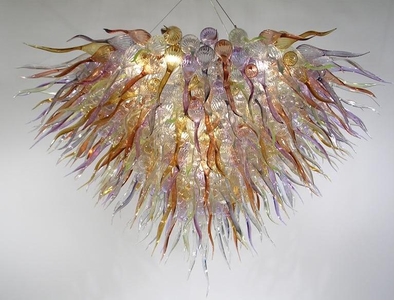 Lamps Contemporary Modern LED Pendant Light Low Ceiling Chandeliers Hand Blown Glass chandelier Lighting
