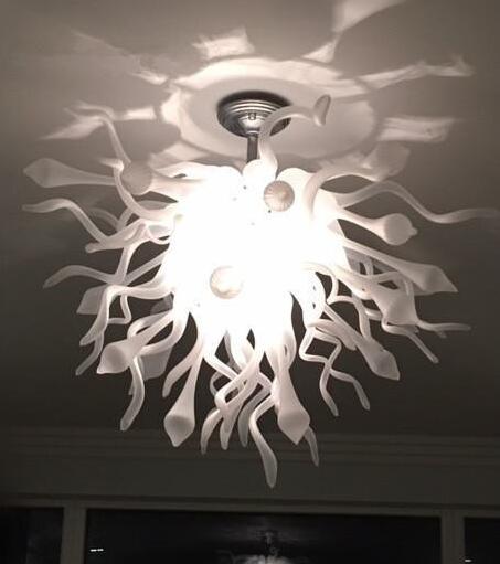 Lamps Design Chandeliers Lamp Modern White Blown Led Pendant Light Wedding Decorative Ceiling Chandelier Lighting