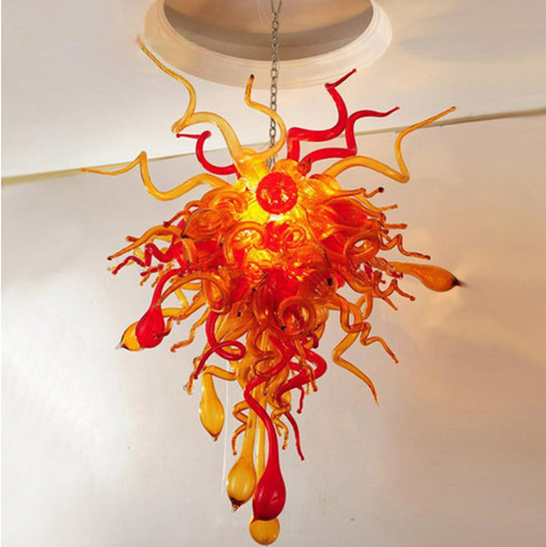 Lamps Dining Room LED Flush Mount Chandelier Ceiling Lamp House Decoration Pendant Light Handmade Glass Chandeliers