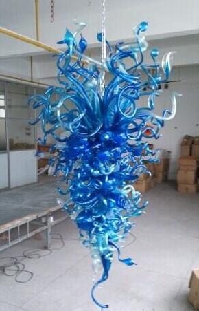 Lamps Fashion offers affordable blue chandeliers from China, featuring hand-blown glass and elegant designs for homes, shops, and offices