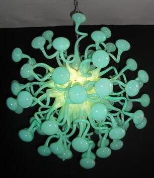 Lamps Modern Creative LED Pendant Light Mushroom Shape Italian Hand Blown Murano Glass Chandelier Lighting