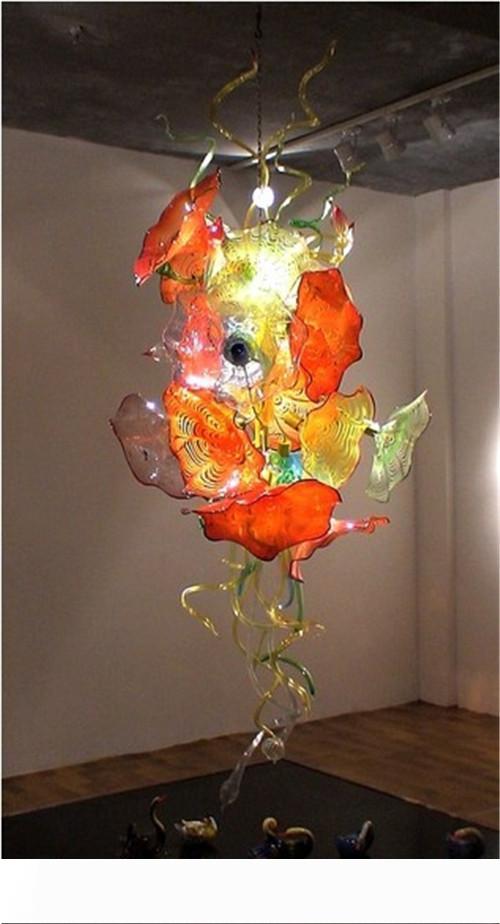 Large Size Top CE UL Certificate Blown Murano Glass Art Deco Crystal LED Chandelier Fancy Decorative Lighting Fixture