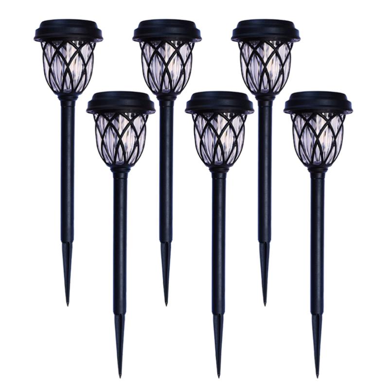 Lawn Lamps 6pcs Outdoor Solar Light Landscape Lamp Waterproof Garden For Pathway