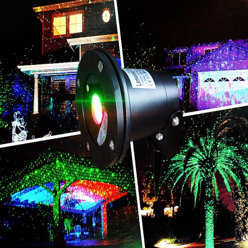 Lawn Lamps DHL Free Shipping Waterproof Laser Star Holiday Lights Disco LED Christmas Outdoor Garden Landscape Static Red Green