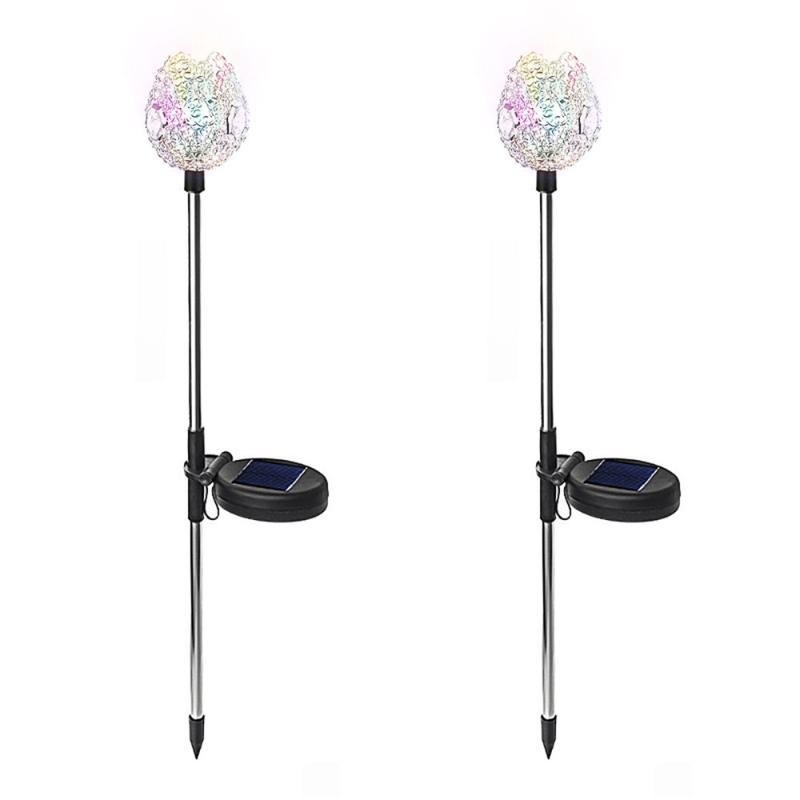 Lawn Lamps Garden Lights LED Lamp Outdoor Flowers Yard White Stainless Steel Power Decor Light-warm Modern Iron Wire ABS Solar

改写为：
Outdoor LED garden lamps with stainless steel and ABS solar power for warm white flower yard decor