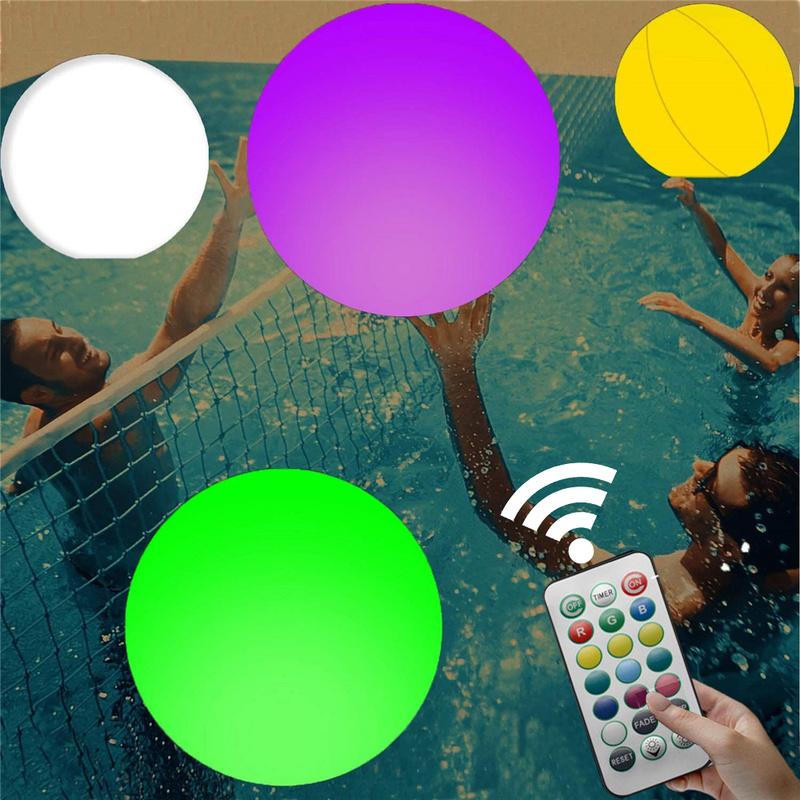 Lawn Lamps LED Glowing Ball Landscape 40/60cm Playful Inflatable Light for Outdoor Garden Backyard Pool Decoration