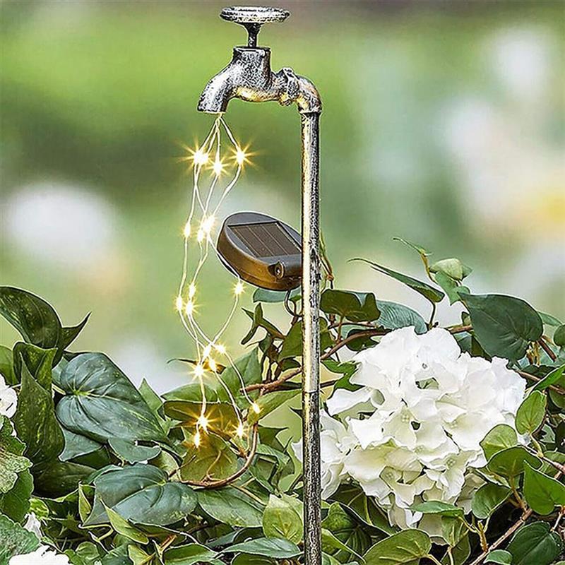 Lawn Lamps Solar Water Faucet Light Decor Watering Can Style Fairylight Planter Art Outdoor

Solar-powered lawn lamps with water faucet decor in fairy light planter style for outdoor art