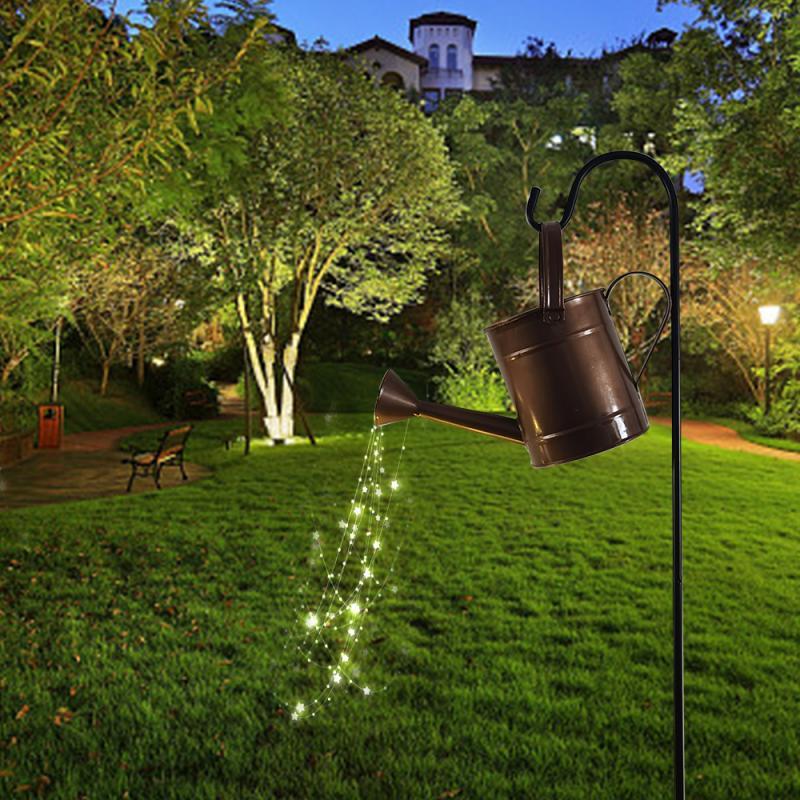 Lawn Lamps Star Type Shower Garden Art Light Decoration Outdoor Lamp Watering Can Sprinkles With Fairy Ornaments