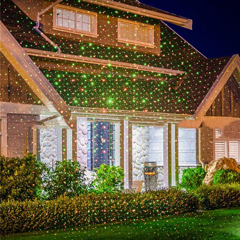 Lawn Lamps Thrisdar Outdoor Christmas Laser Projector Light Waterproof Garden Pathway Pond Holiday Starry Spotlight