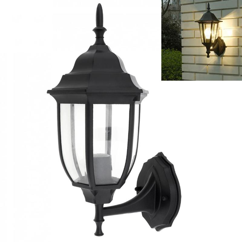 Lawn Lamps Wall Light E26/27 Outdoor Waterproof Security Fixtures Exterior Lantern Sconce Porch Lights For Garage Front House