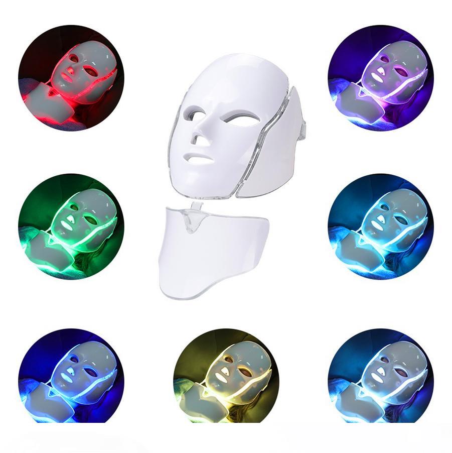 LED Beauty device with 7-color Photonic therapy, FDA-approved Korean LED acne treatment mask