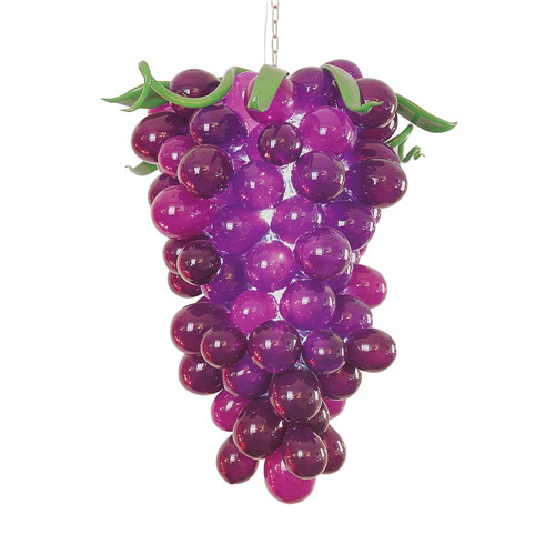 LED Bulb Murano Glass Chandelier  

Purple Crystal Chandelier  

Grapes Shaped Blown Glass Mini Chandelier  

Decorative Chinese-made LR1130 Chandelier