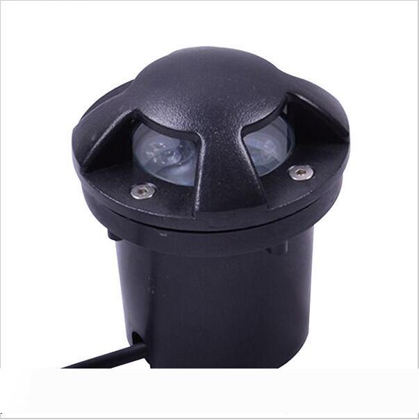LED buried lights 3W for outdoor garden, deck, floor, wall, and sidewalk landscape lighting, compatible with 12V 24V and AC85-265V
