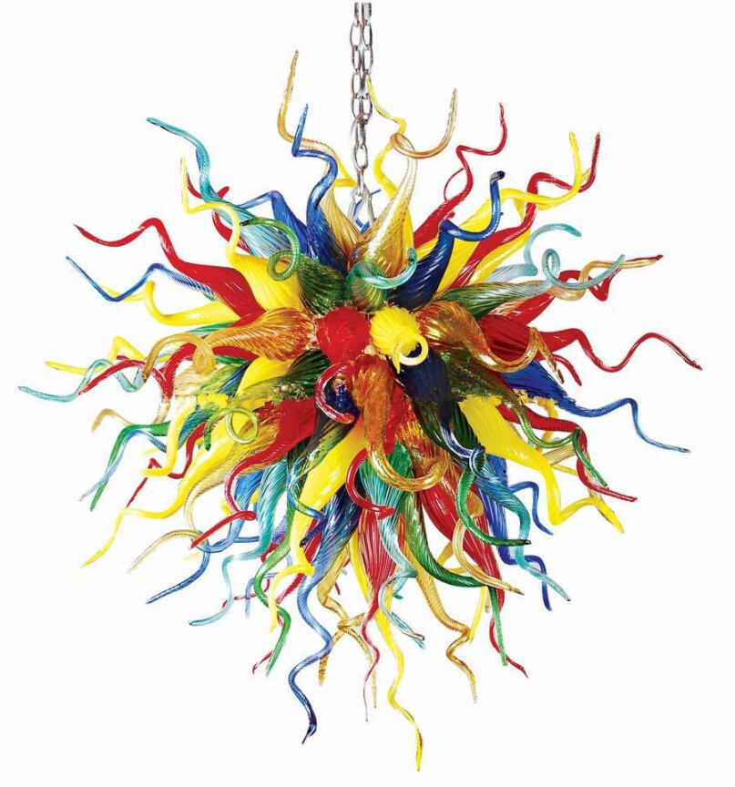 LED Chandelier Lamp Bright Multi Color Modern Pendant Light for Banquet Hall Art Decoration Hand Blown Glass Chain Chandeliers Lighting

Vibrant multicolored modern LED chandelier lamp with handcra...