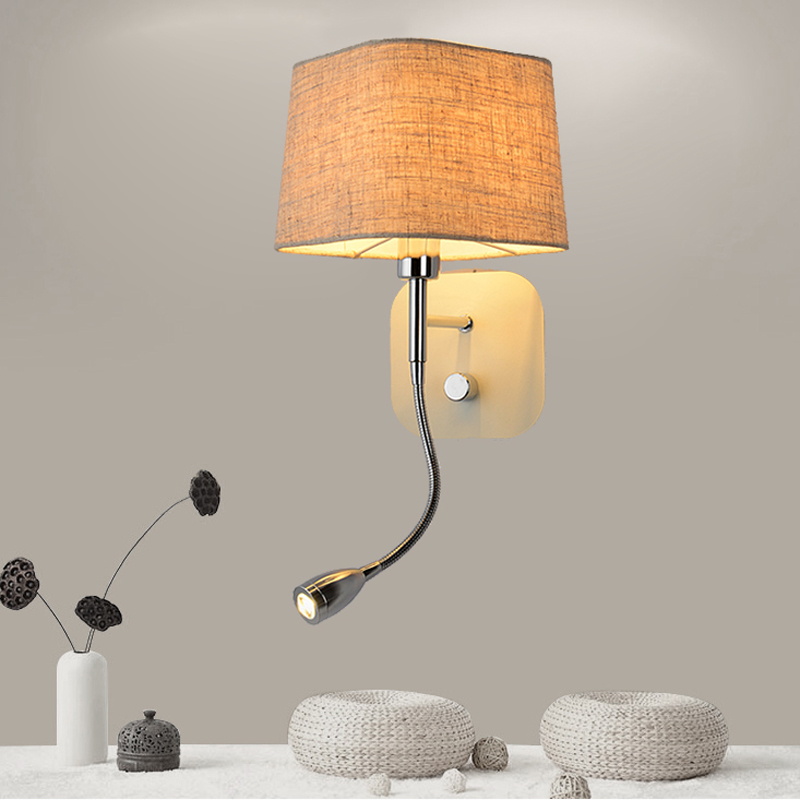 LED contemporary bedroom and study wall light for bathroom mirrors, office workspaces, iron sconces with adjustable length, ideal for hotel rooms, bars, and restaurant lighting