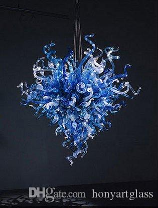 LED Customized Style Small Blowing Chandelier Lustre Light with 100% Mouth Blown Murano Glass Art Crafts