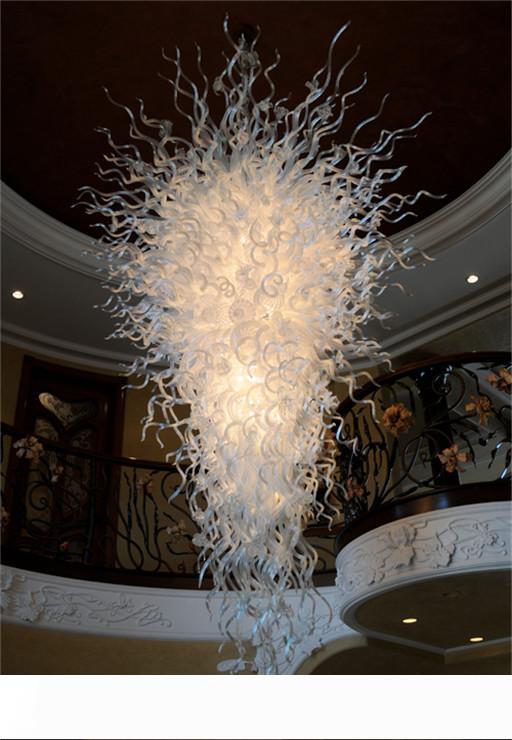 LED Customized White Modern Glass Chandelier Lighting