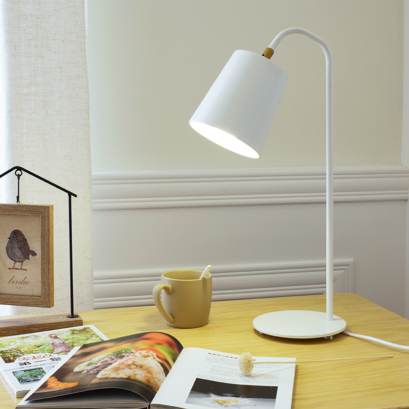 LED desk lamp for eye-friendly reading, ideal for dorm rooms, offices, and study tables with night light functionality