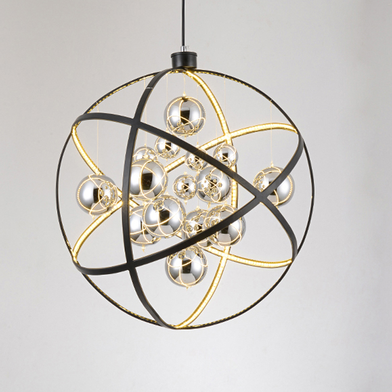 LED Light Modern Pendant Lamps Glass Round Ball Pendant Lights Restaurant Shopping Mall Kitchen Living Room Dining Room Home Indoor Lighting