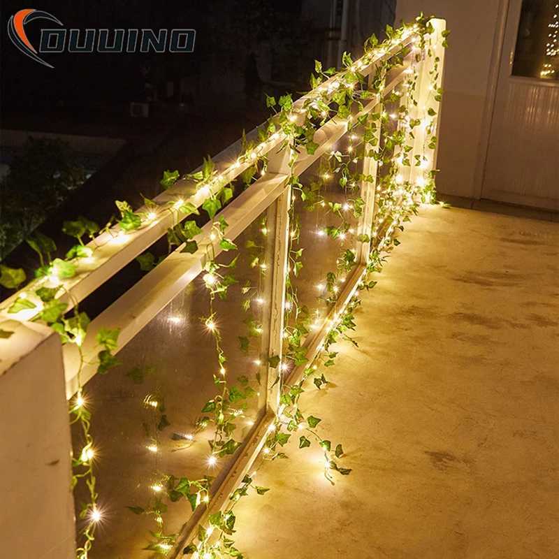 LED Maple Leaf Fairy Lights for Christmas and Home Decor