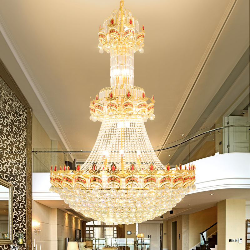 LED Modern Crystal Chandelier with Dimmable White Lights for Homes, Villas, and Hotels