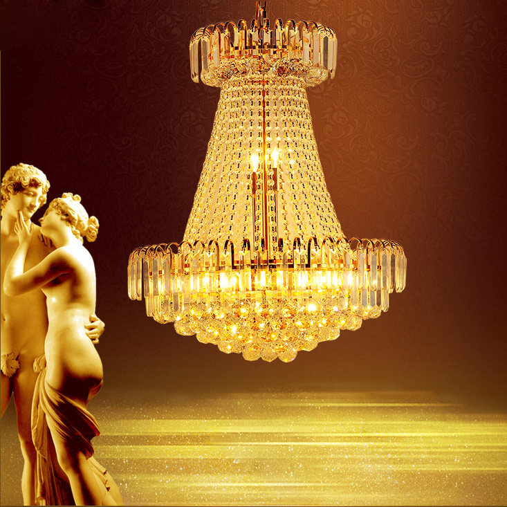 LED Modern Gold Crystal Chandeliers Lighting Fixture European Big Golden Crystal Chandelier Home Indoor Lights Pendant Lamps American Large Dropligh

Modern gold LED crystal chandeliers with European-style large golden lighting fixtures for home interiors, including pendant lamps and American oversized droplights
