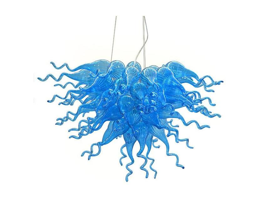 LED Modern Hand Blown Glass Chandelier lamps Crystal Chandeliers Lighting Lustre Suspension for Dining Room