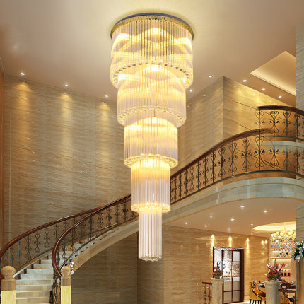LED Modern K9 Crystal Chandeliers Lights Fixture European Crystal Chandelier American Villa Hotel Big Long Stair Way Home Indoor Lighting Staircase

Modern LED K9 crystal chandeliers for elegant Eu...